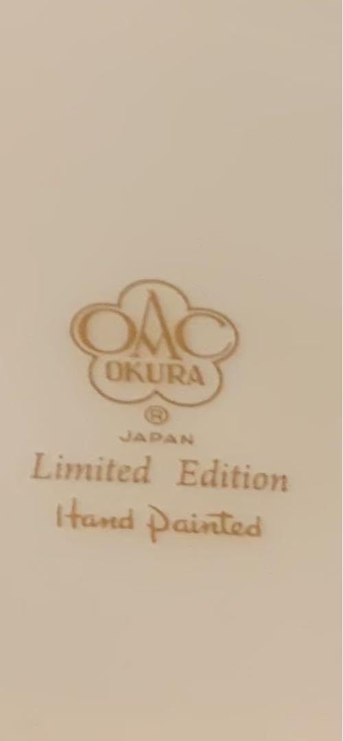 希少品　大倉陶園　花園　プレミアムブルー　ケーキ皿　6枚セット 希少品 大倉陶園 花園 プレミアムブルー ケーキ皿 6枚セット